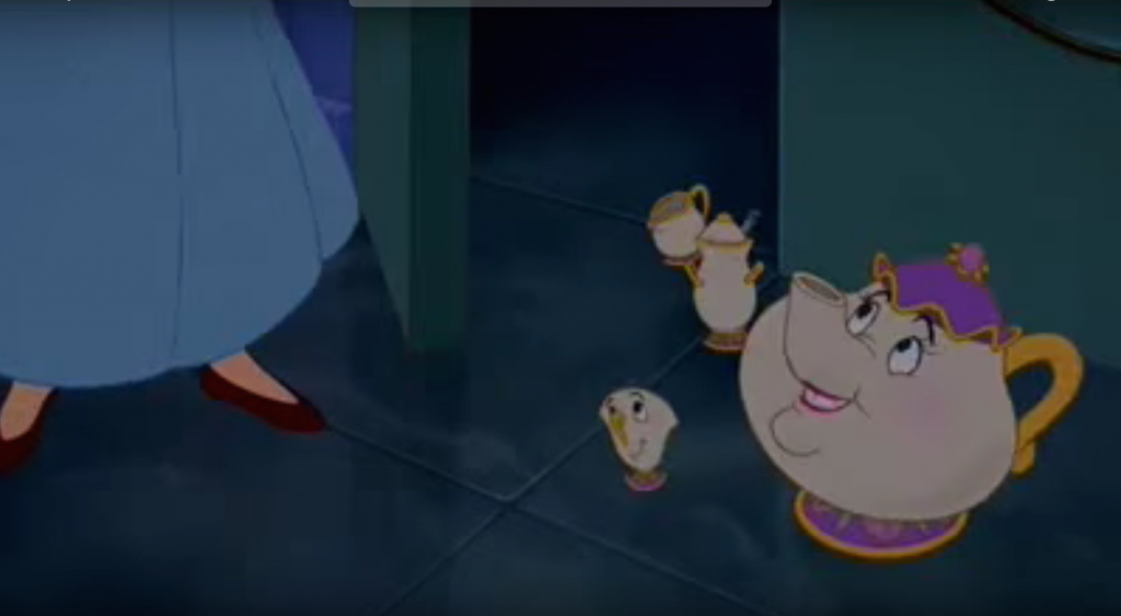 翻攝自迪士尼卡通《美女與野獸》